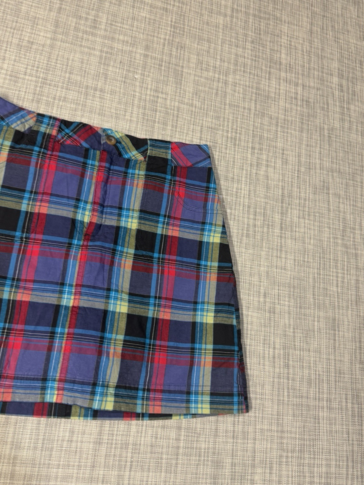 White Stag Plaid Skirt 10 With Shorts Underneath 29in waist Y2K Grunge