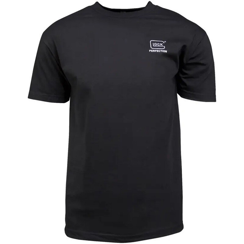Glock AA1100 Men’s OEM Perfection Tee Short Sleeve T-Shirt, Black, 100% Cotton
