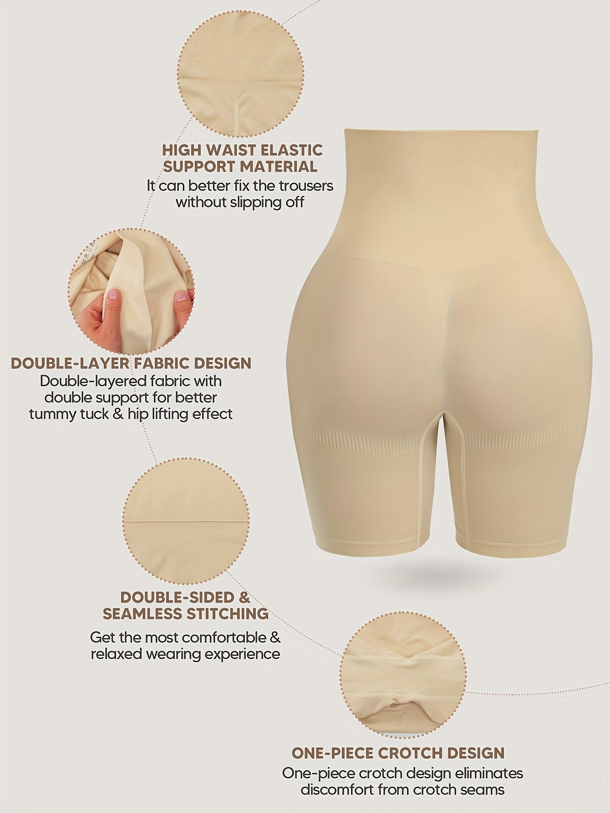 Women Tummy Control Shapewear High Waisted Body Shaper Shorts Slimming Panties