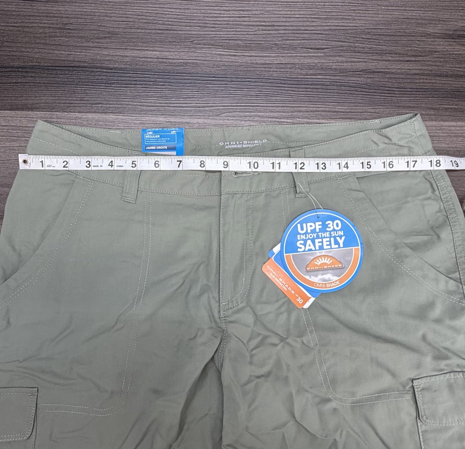 Columbia Women’s All Seasons Pull-On Hiking Pants Olive Green Omni-Wick Size 12