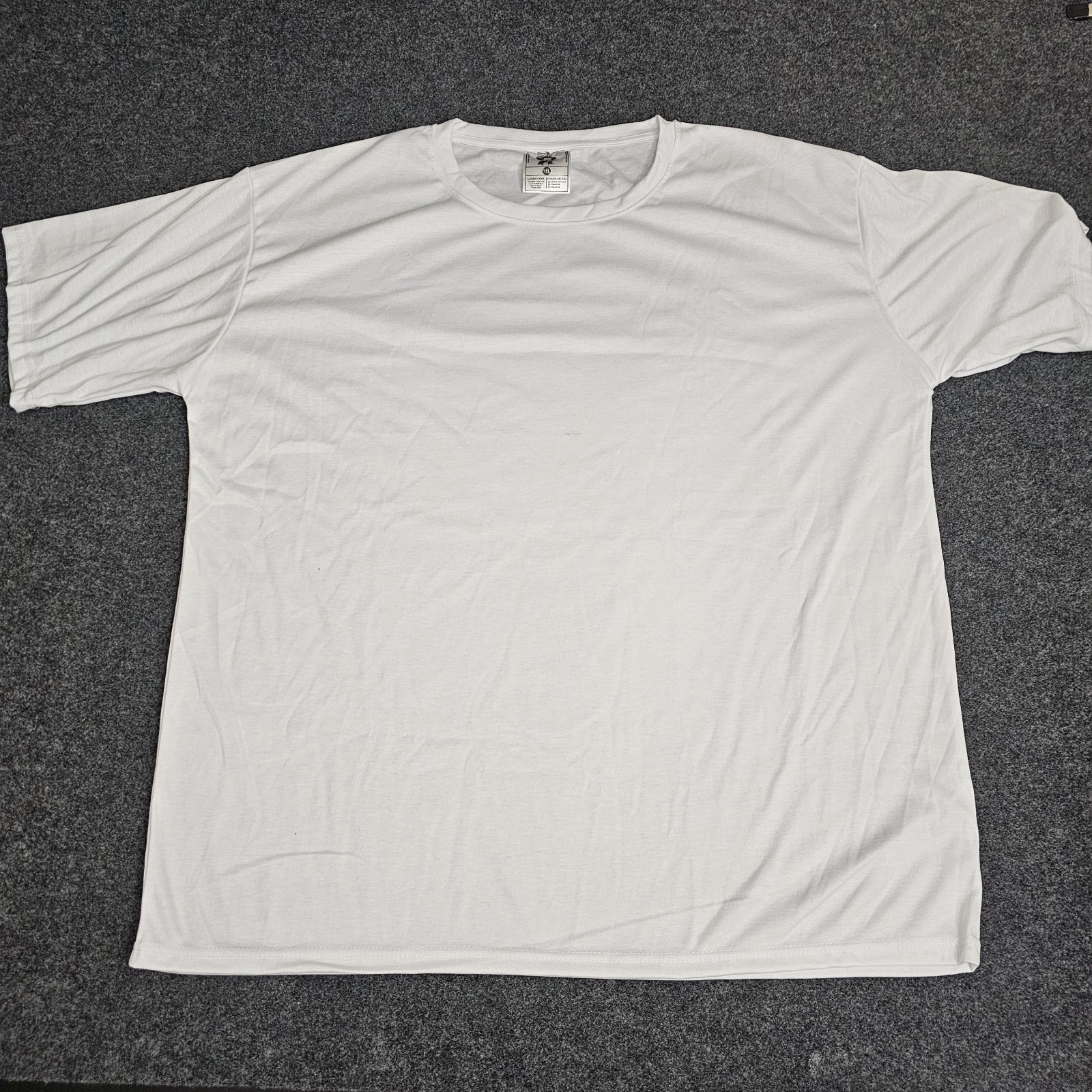 Sublimation Blank T Shirt 4XL White 100% Polyester Heat Press Cosmos Ink