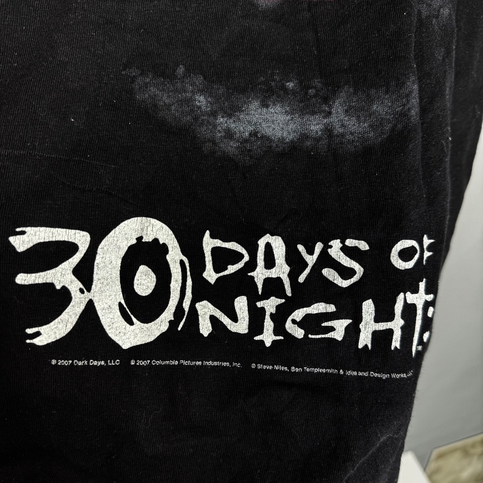 RARE 30 DAYS OF NIGHTS 2007 SHIRT BY GENTLE GIANT TEE MOVIE PROMO SIZE L