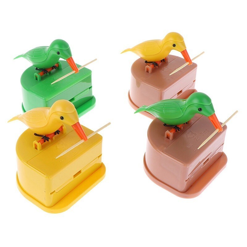 Toothpick Box 1PCS Toothpick Dispenser Gag Gift Table Decoration Cute Bird