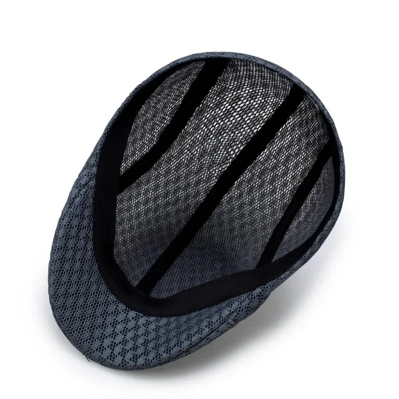 Duck Mesh Summer Gatsby Cap Mens Ivy Hat Golf Driving Sun Flat Cabbie Newsboy