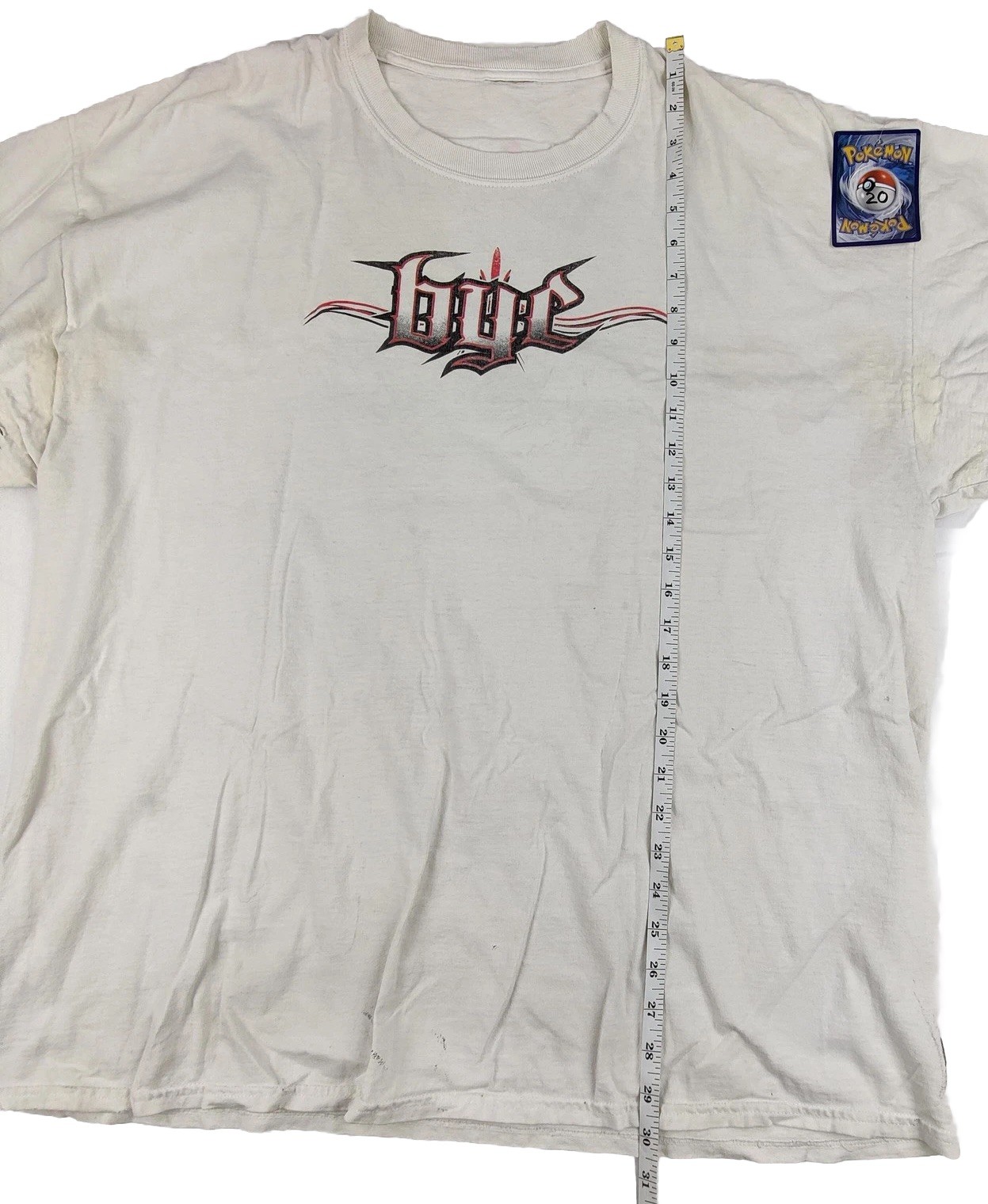 Backyard Customs Shirt Mens XL White Tribal Logo Graphic Tee Automotive BYC