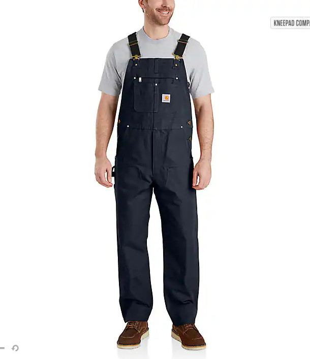 FLASHSALE! Carhartt Men’s Iconic R01 Duck Bib Overall Regular Size Fast Ship