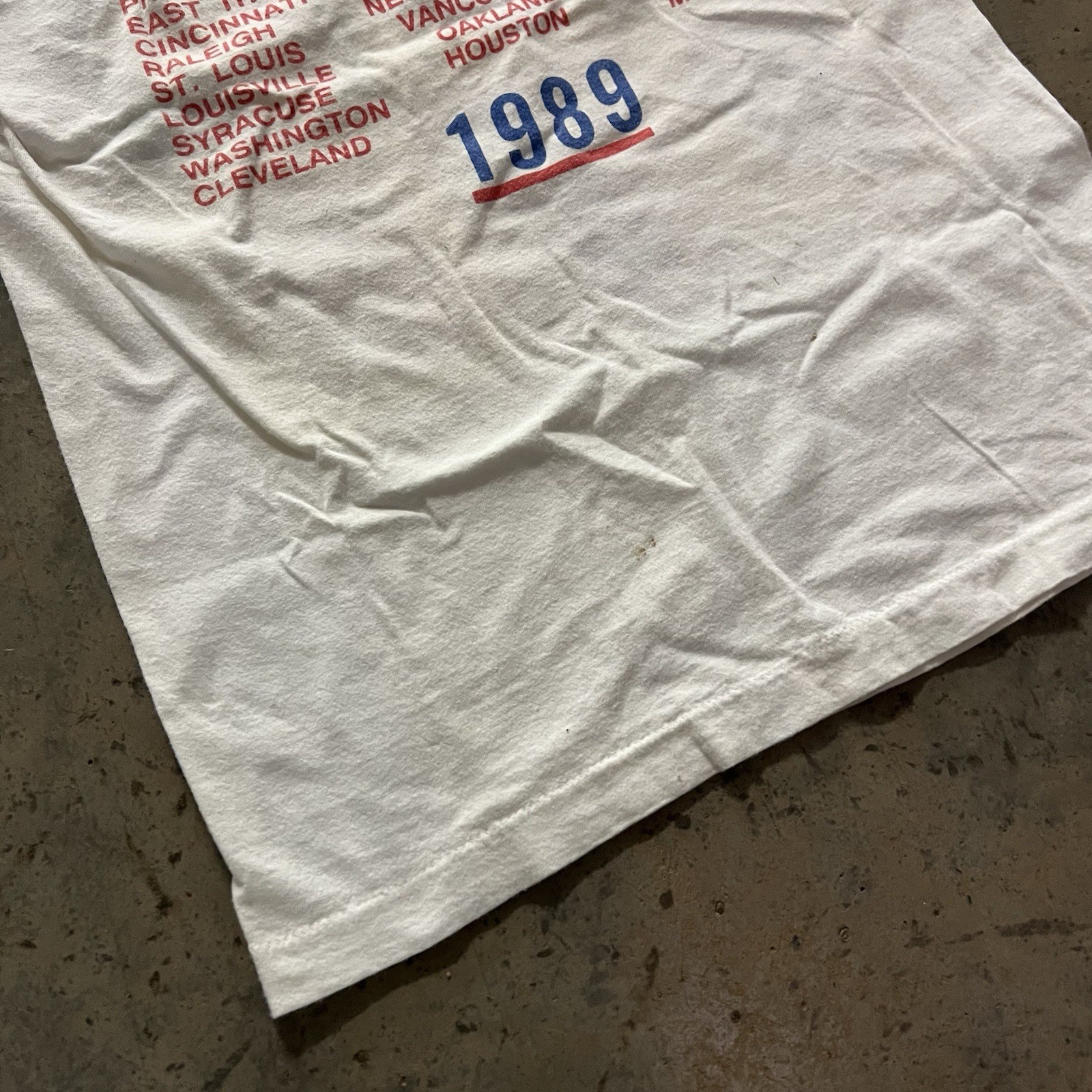Vintage 1989 Rolling Stones North-American Tour Pop Art Shirt Size Small Rock