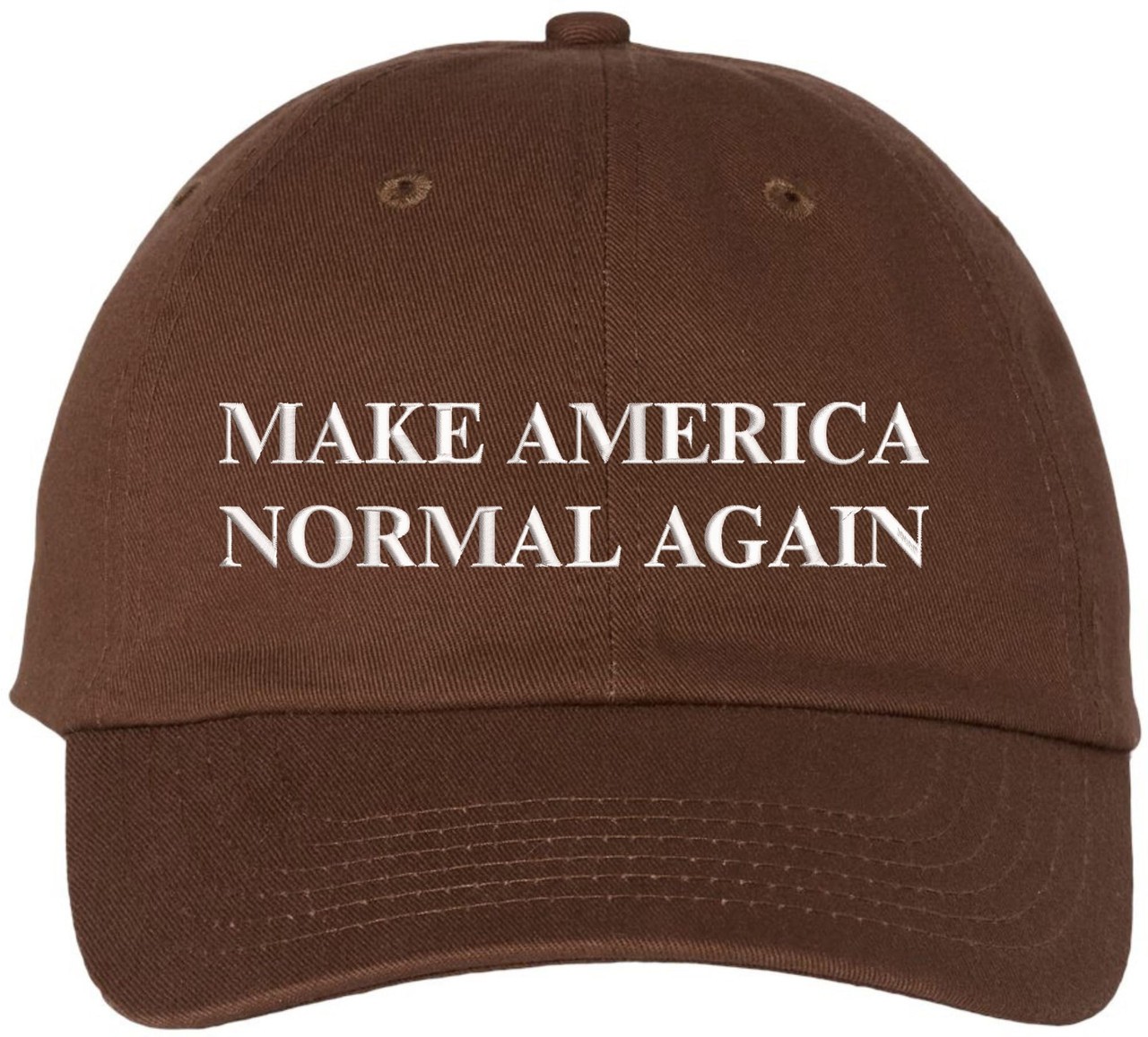 Make America Normal Again Embroidered Dad Hat | Funny Political Baseball Cap