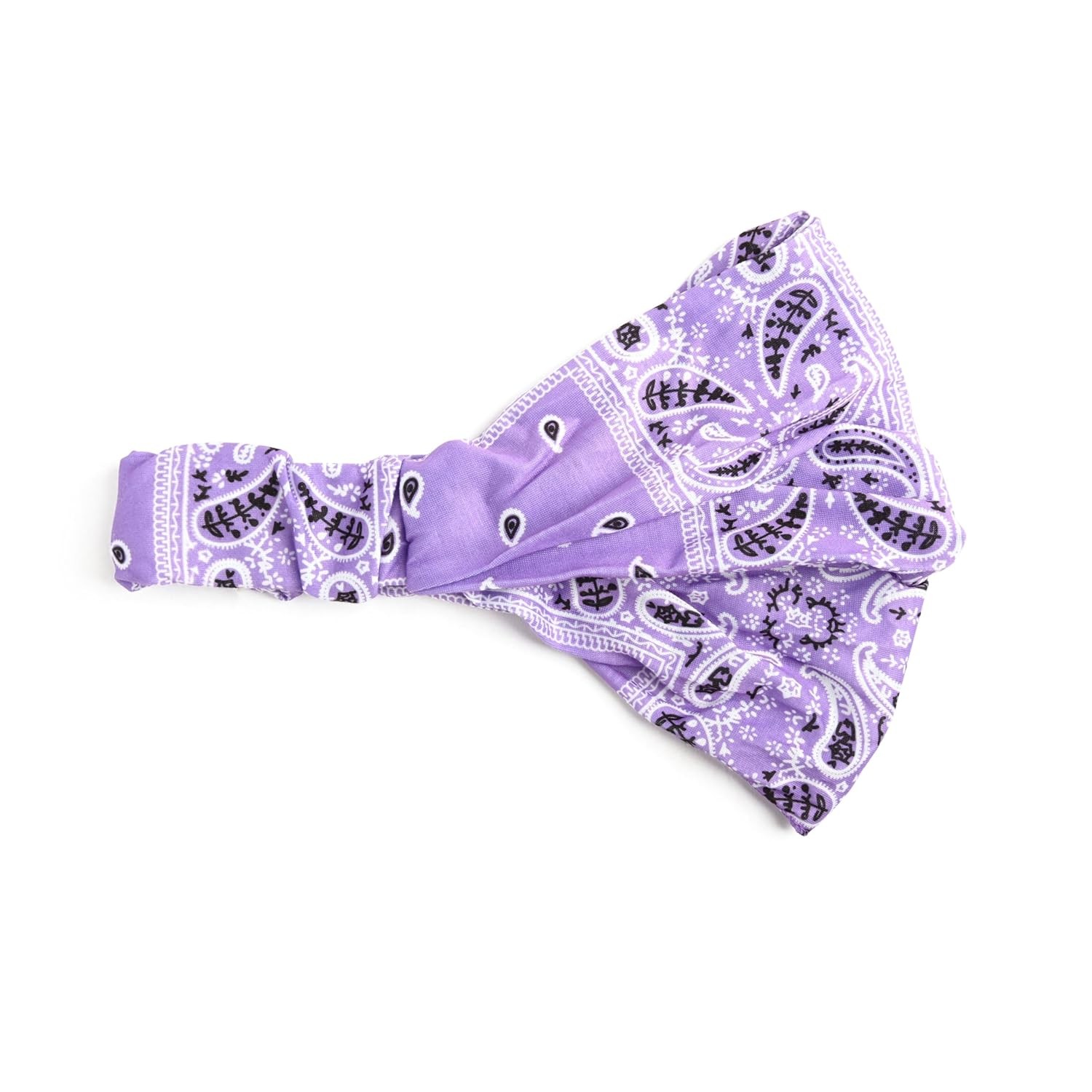 Motique Accessories Wide and Stretchy Cotton Bandana Headwrap, Multiple Colors