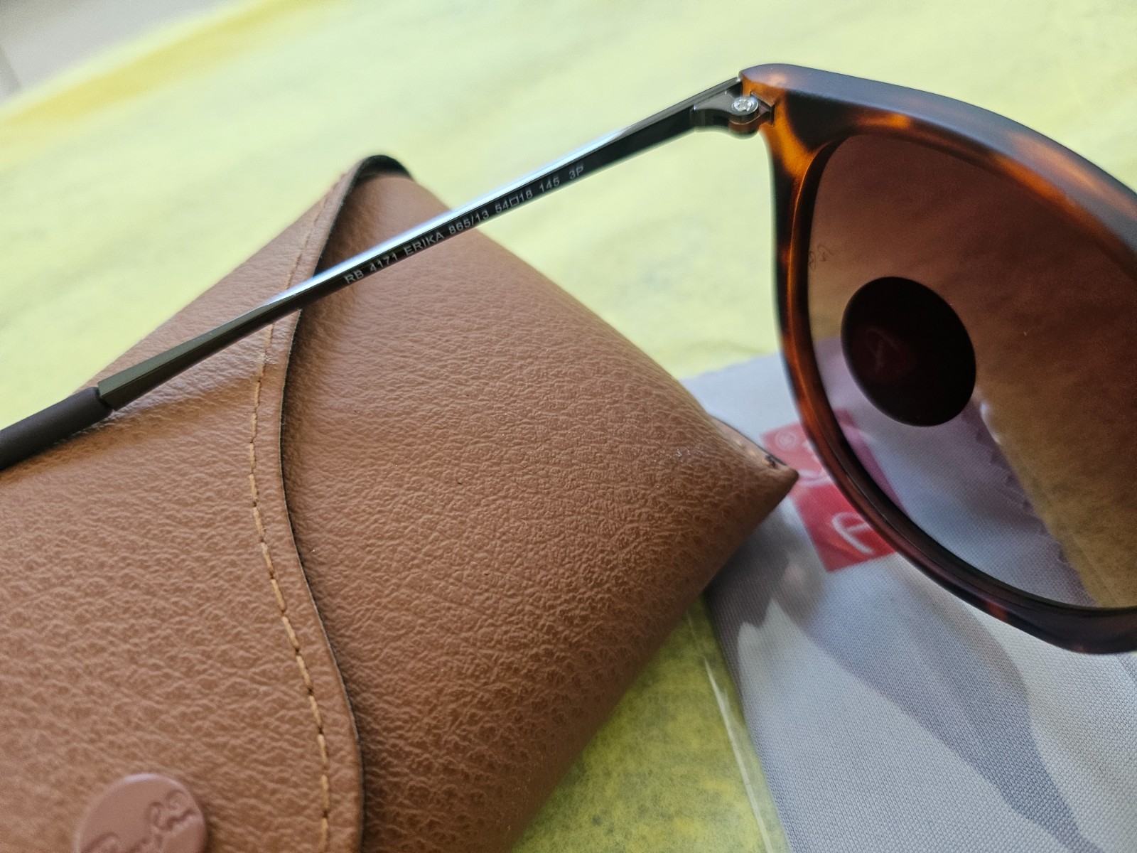 Ray Ban Erika Polarized RB4171/brown gradient Polycarbonate lenses Tortoise Fram