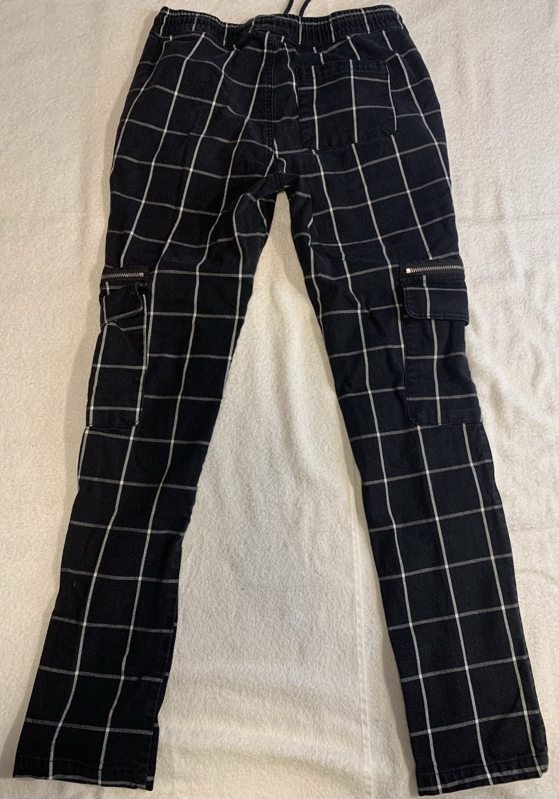 HOTTOPIC Black /white Checker 5 Pocket Pant