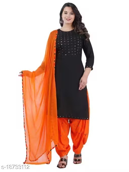 Readymad Chiffon Kurta/kurti With Palazzo Set for Women’s Party Festive Outfit