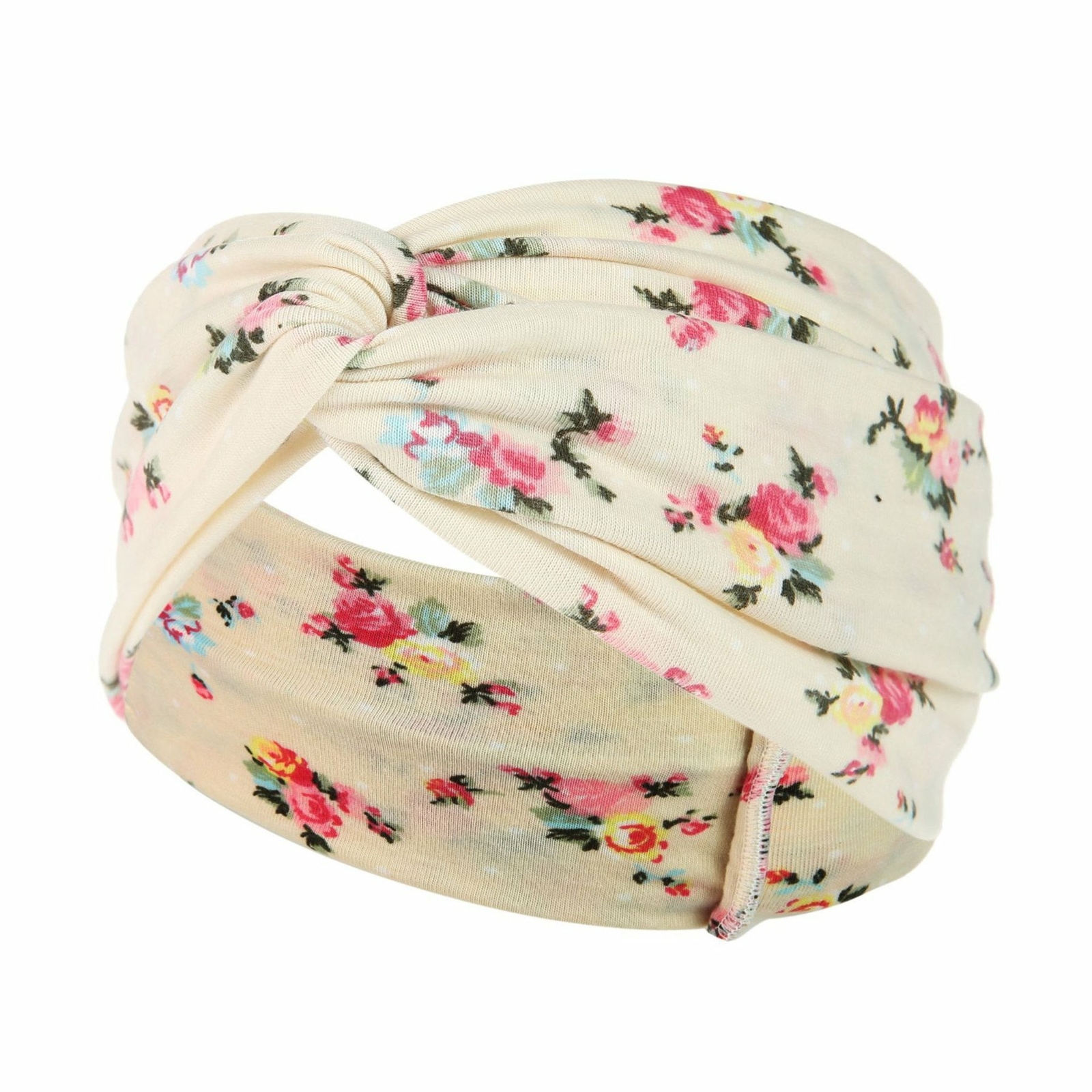 3pcs Womens Flower Printed Boho Twisted Wide Headband Turban Headwrap Hair Band