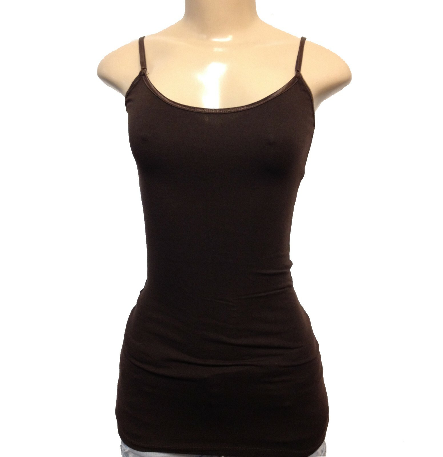 Bozzolo Tank Top Adjustable Spaghetti Strap Cami Junior Plus Size 1X 2X 3X