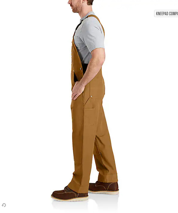 FLASHSALE! Carhartt Men’s Iconic R01 Duck Bib Overall Regular Size Fast Ship