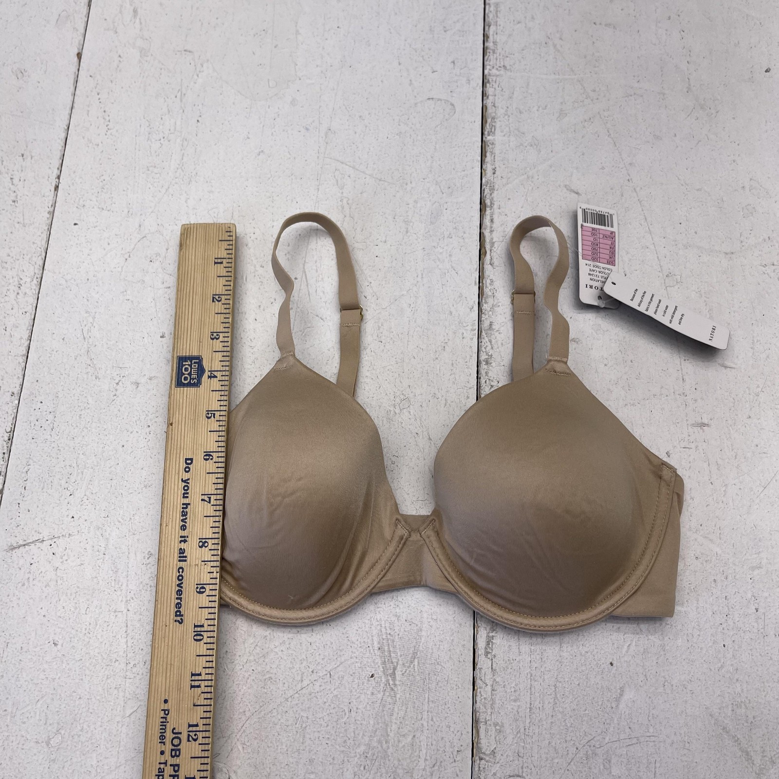 Natori Revelation T-Shirt Bra Womens 32D Beige Lightly Lined Underwire Molded