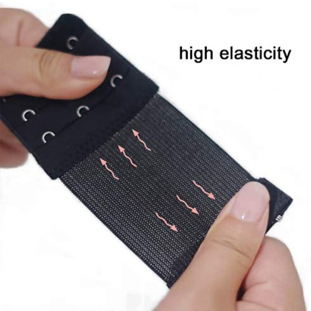 4Pcs Adjustable Bra Extender 2/3/4 Hooks with Elastic Extension Underwear Strap