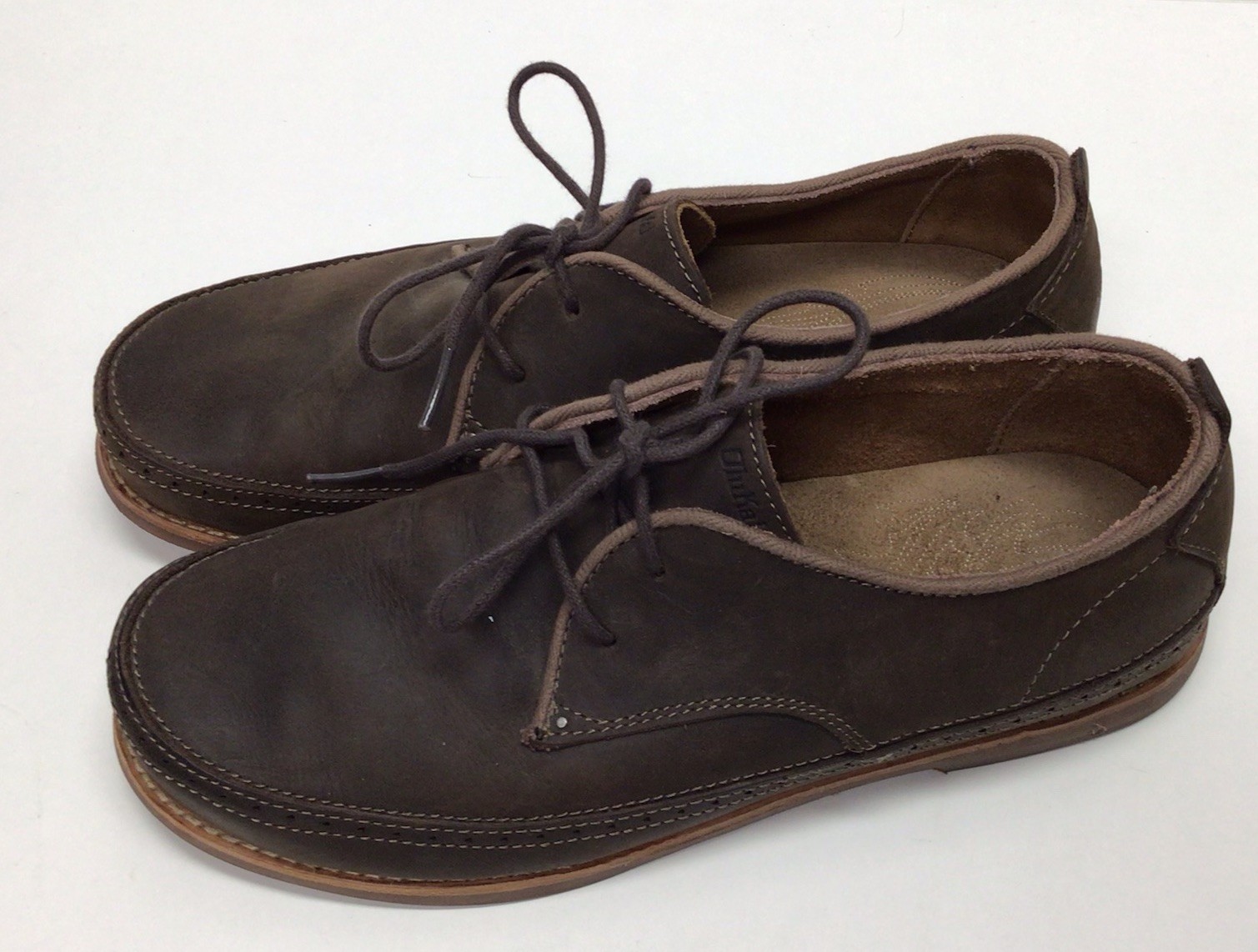 OluKai Honolulu Lace Up Men’s Brown Leather Oxford Casual Shoes Size 9