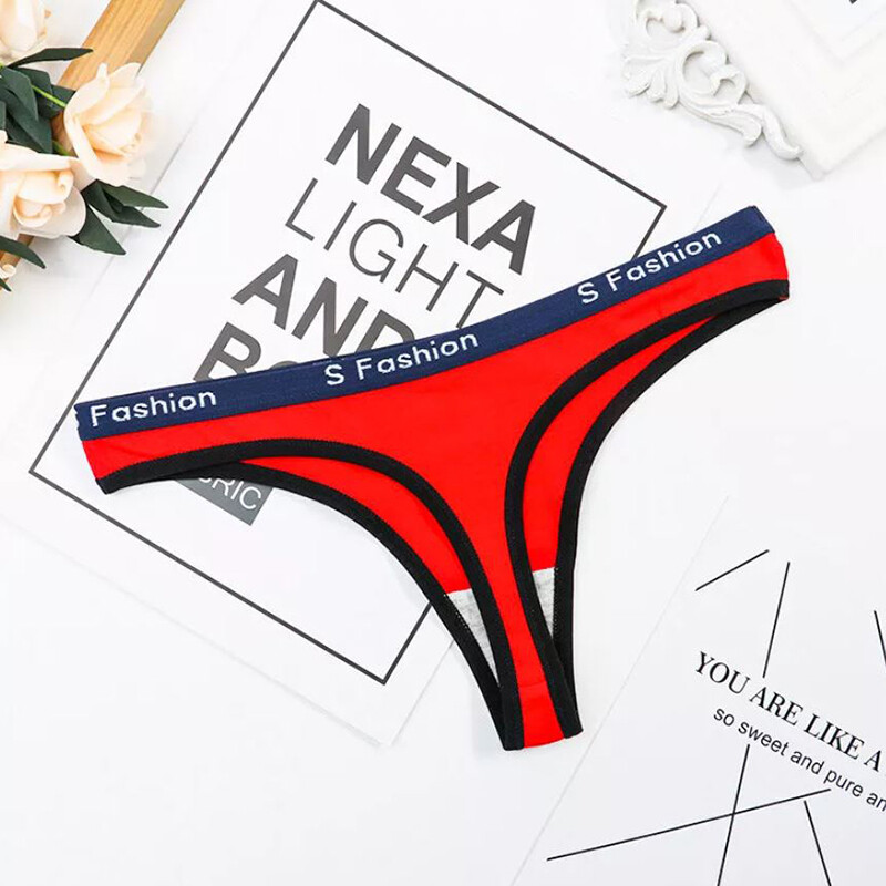 5 Pack Lot Sexy Womens Cotton Panties Thongs G-String Bikini Underwear Brief Set