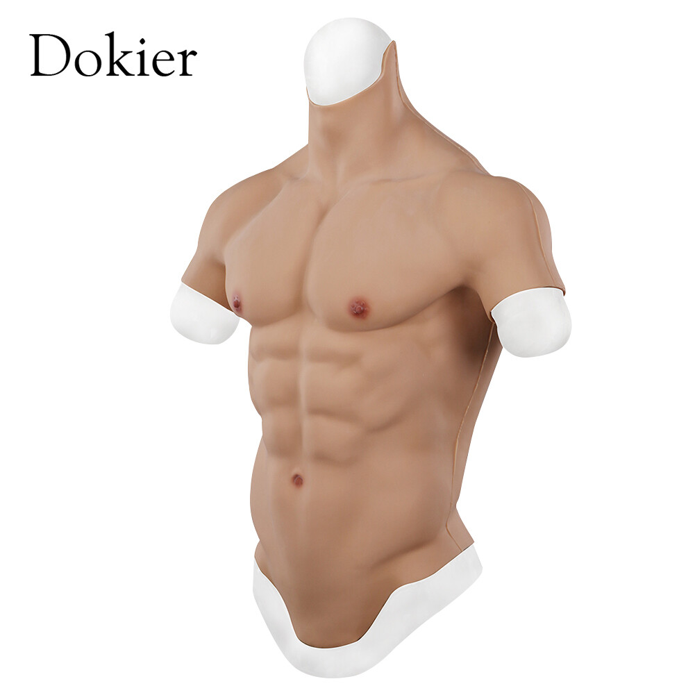 Realistic Silicone Muscle Chest Suit Male Chest Abdominal Muscle Simulation Suit