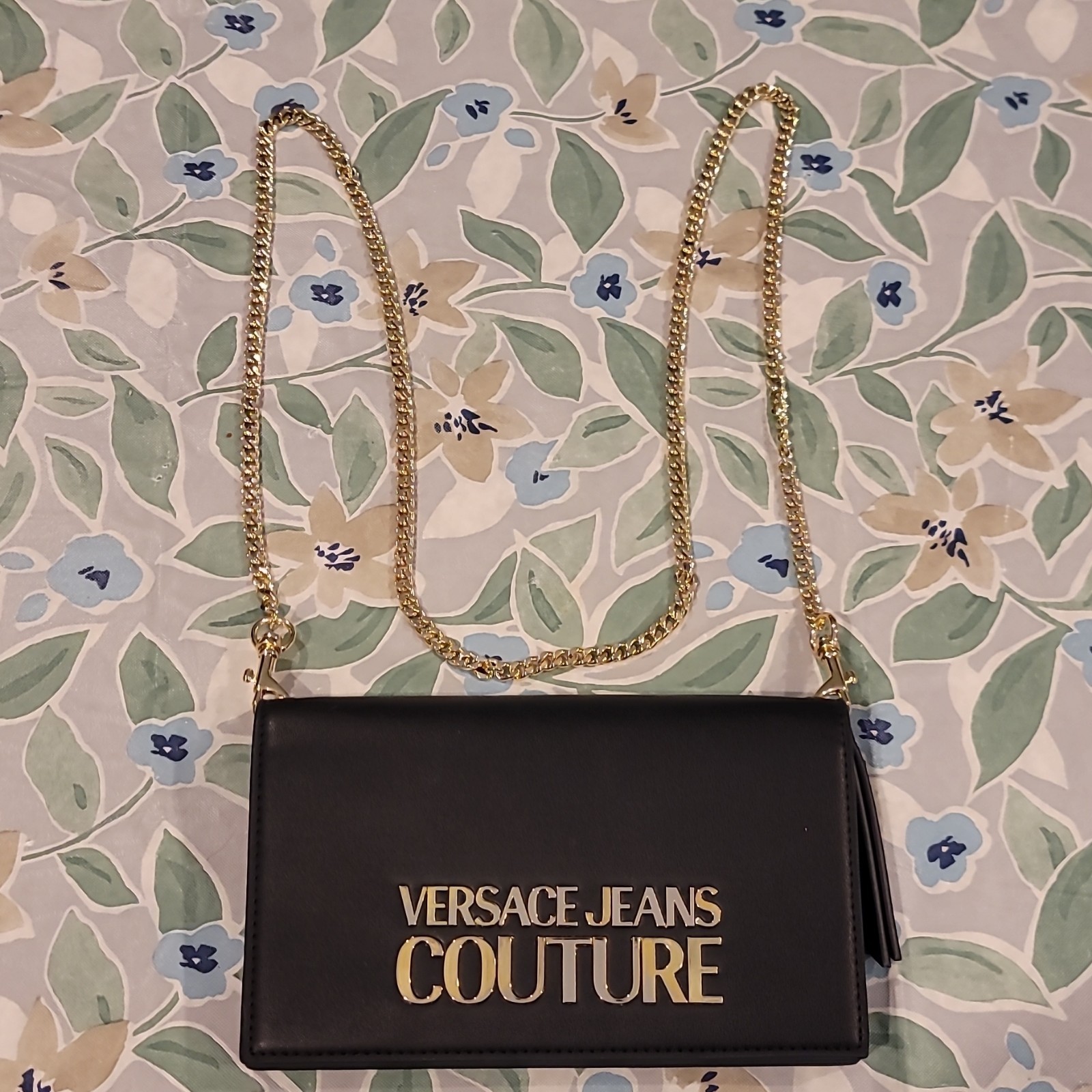Versace Jeans Couture crossbody bag in synthetic saffiano leather BRAND NEW