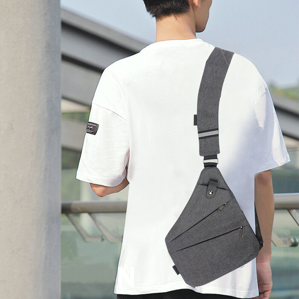 Waterproof Personal Shoulder Anti Theft Pocket Bag Men Travel Casual Chest Pack