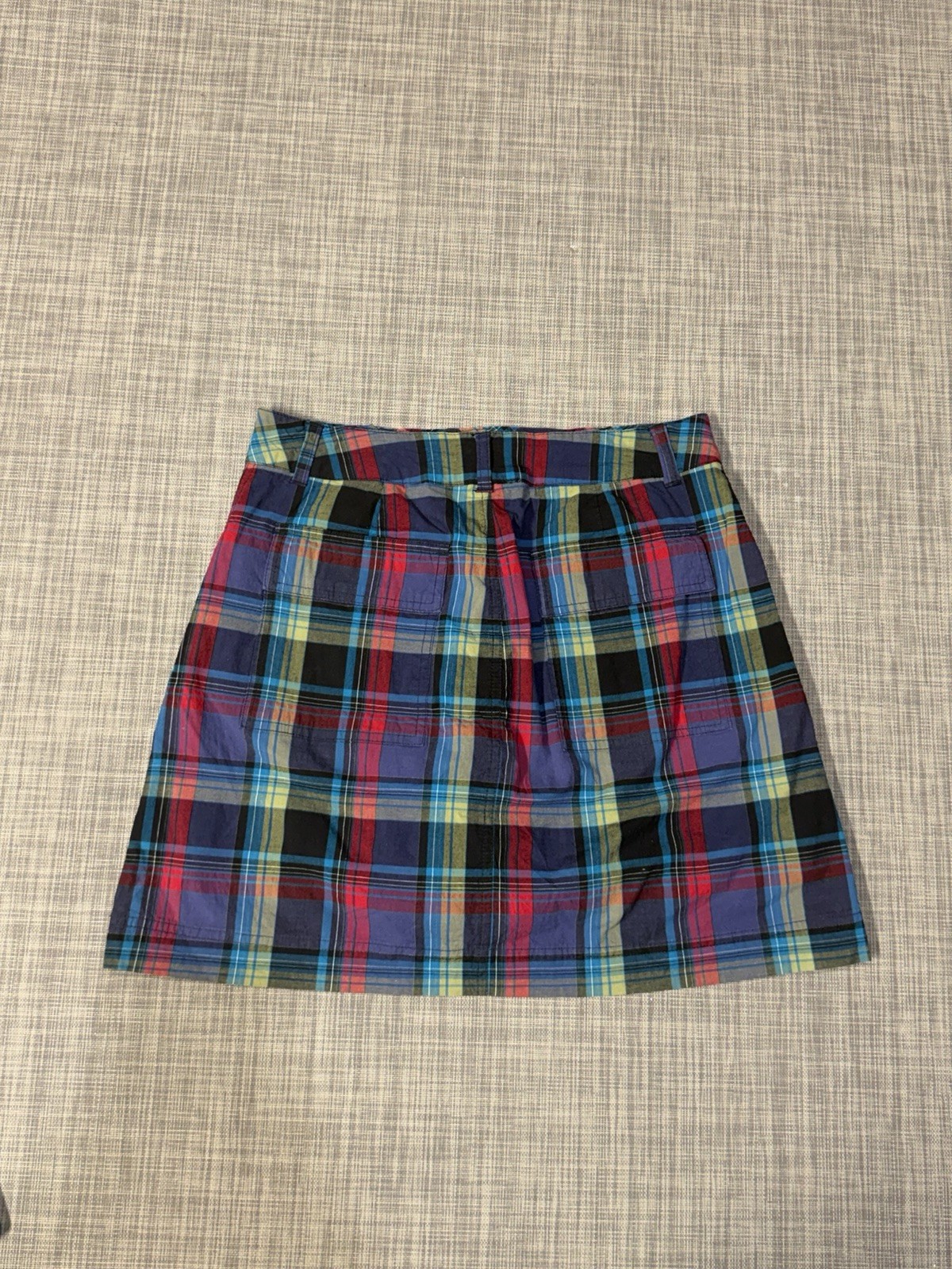 White Stag Plaid Skirt 10 With Shorts Underneath 29in waist Y2K Grunge