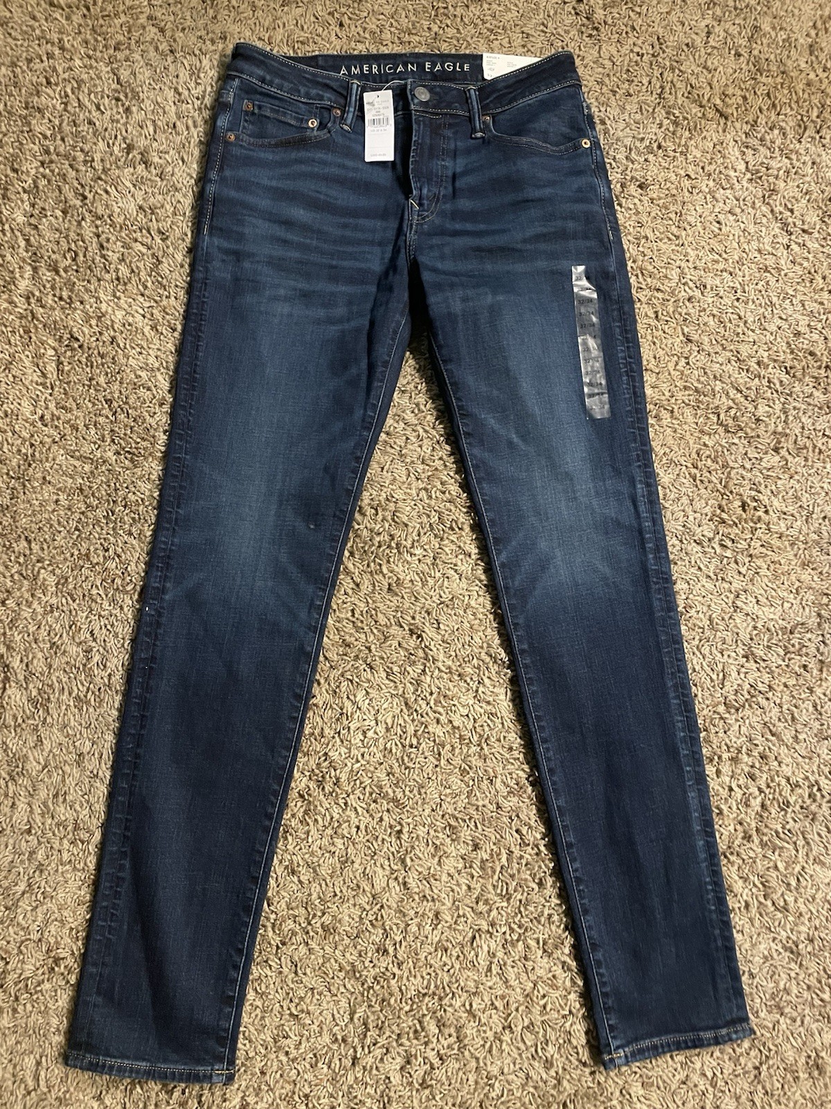 Men’s American Eagle Airflex+ Skinny Dark Wash Jeans NWT !! Size 32 X 34