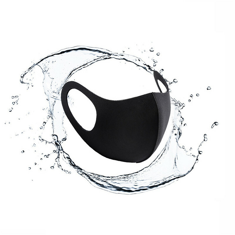 20 PCS Face Mask Black Fashion Washable Reusable Breathable Unisex