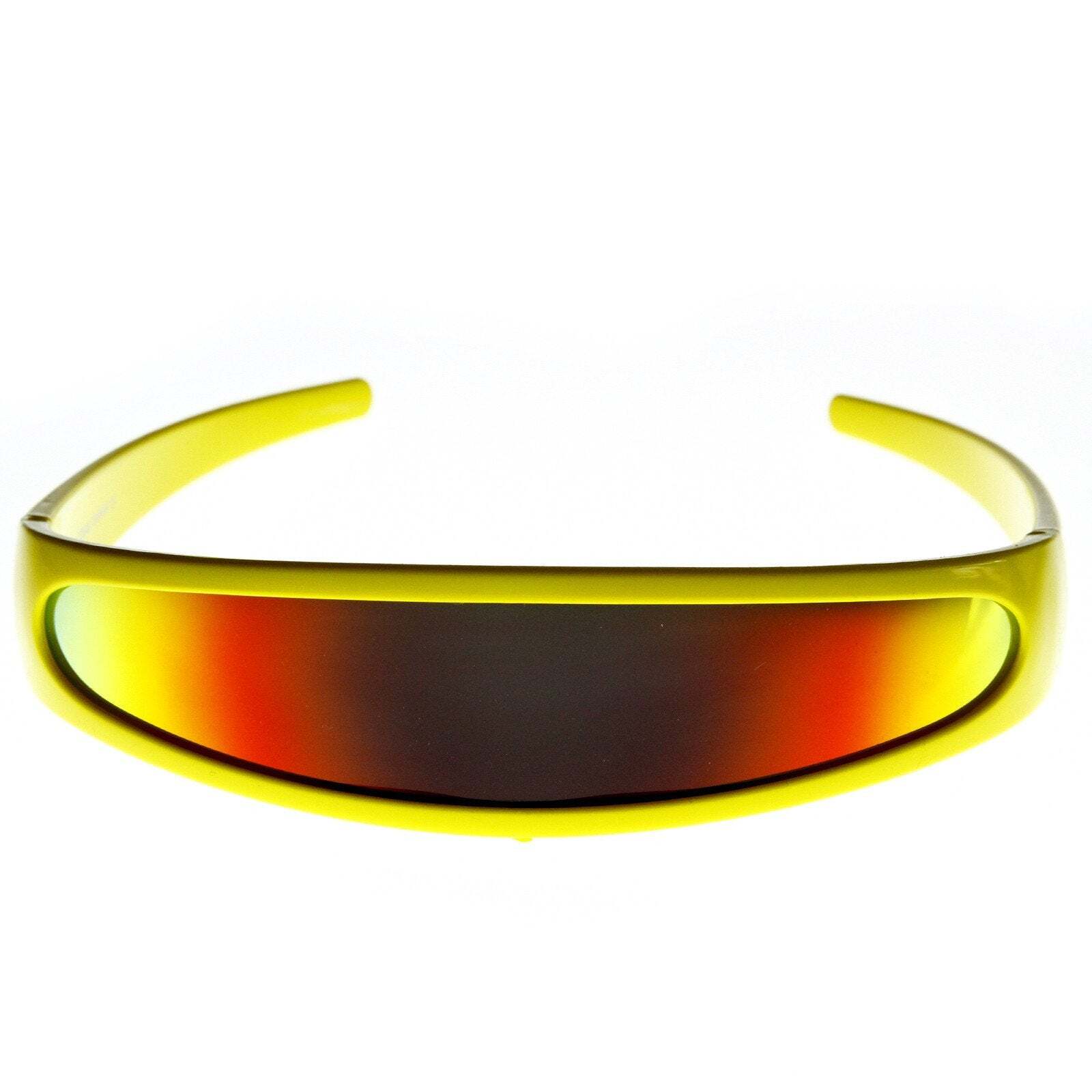 Retro Futuristic 1980’s Disco Wrap Around Space Sunglasses 8964