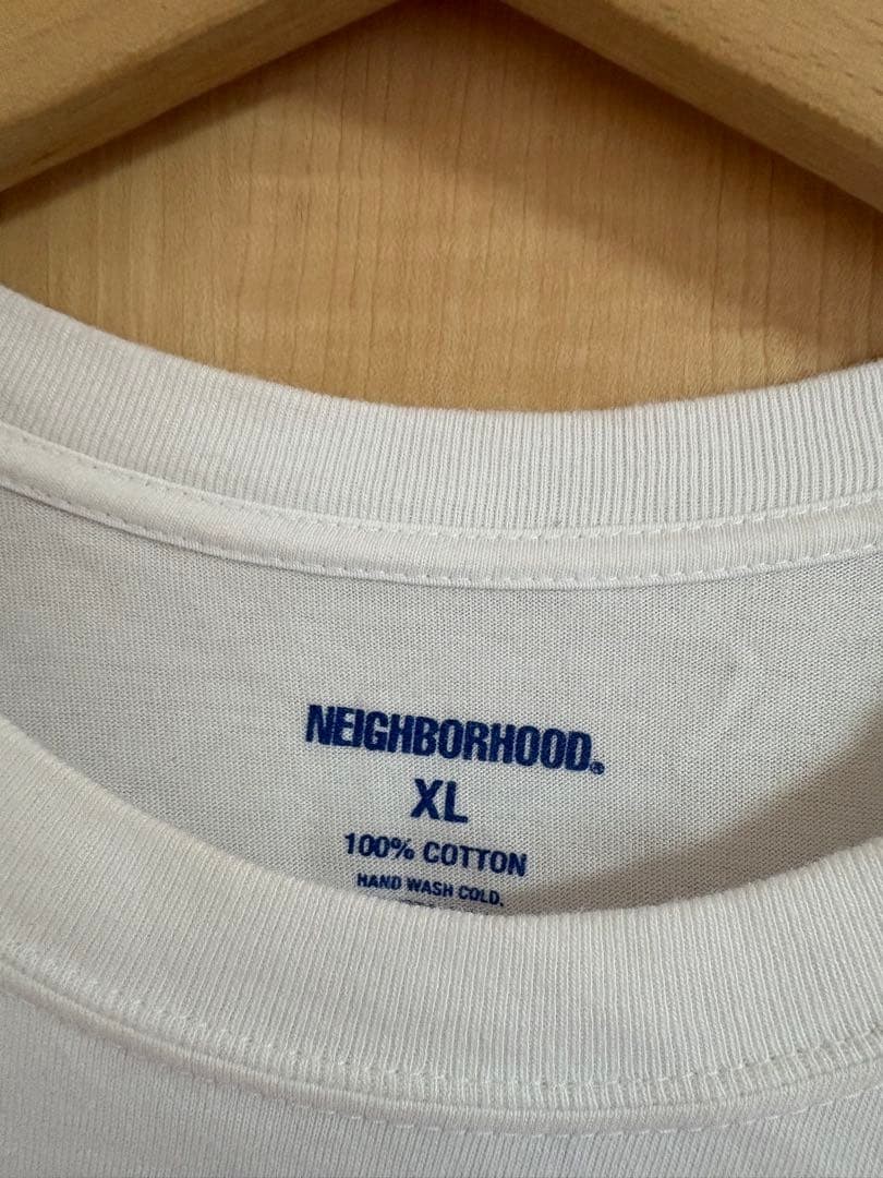 NEIGHBORHOOD White T-Shirt XL Tee Graphic Logo Harajuku Japan Streetwear Cargo