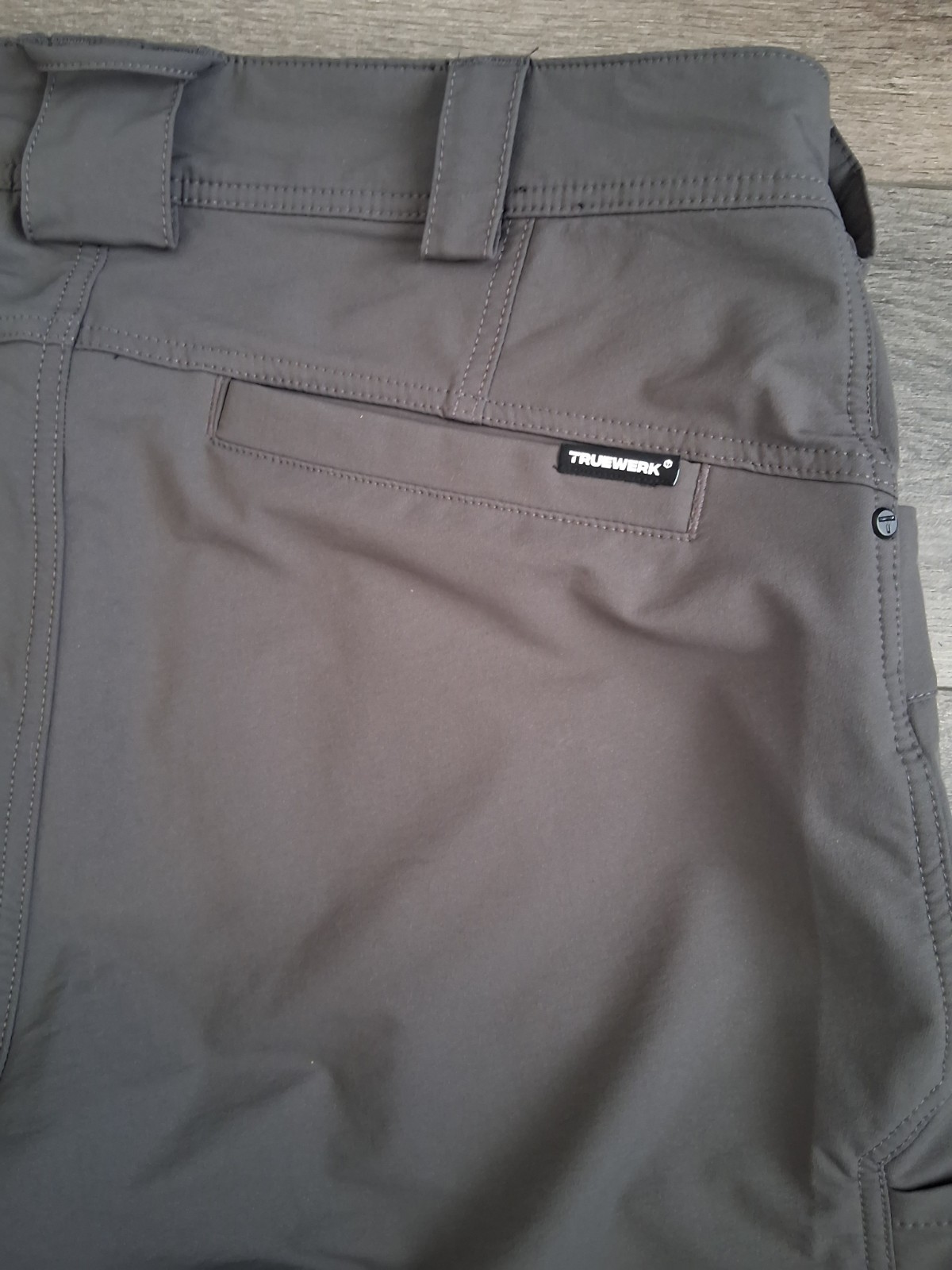 Truewerk T2 Werk Pants Durable Water Resistant Grey Womans Size 16 (36×31)