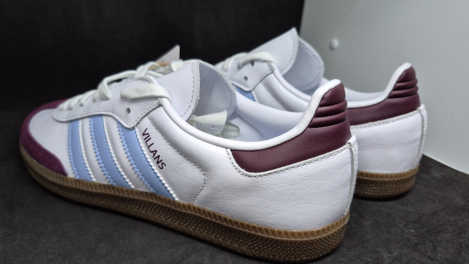 Adidas Mens Samba Licensed Aston Villa 1874 FC Home Kit Shoes JQ4042