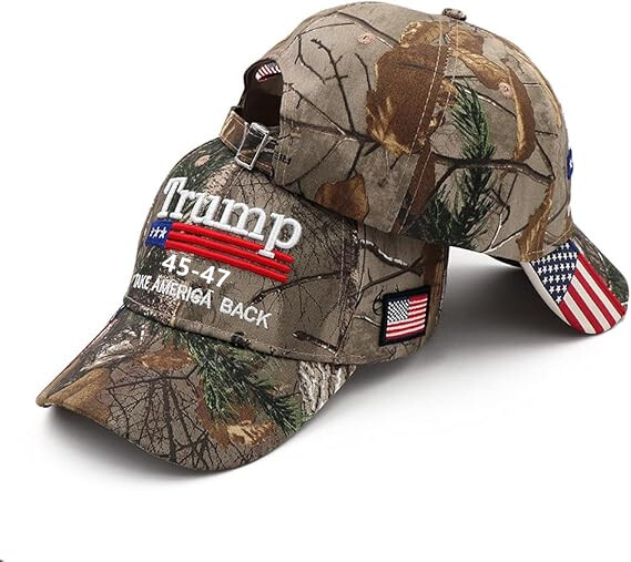President Donald Trump 45-47 Hat 2024 Make America Great Again MAGA Camouflage