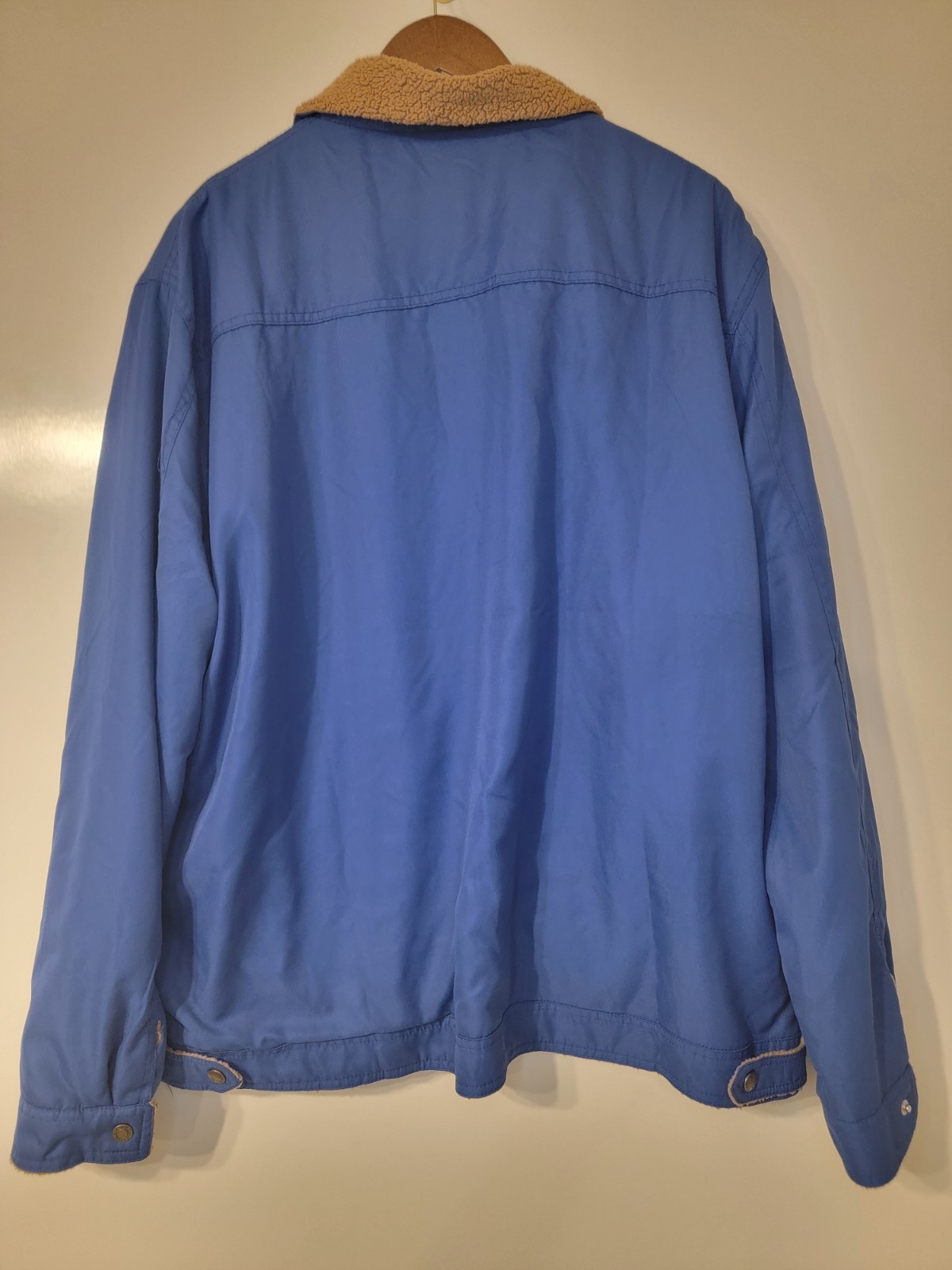 Unbranded Coat Mens Classic Blue Machine Washable Multiple Pockets
