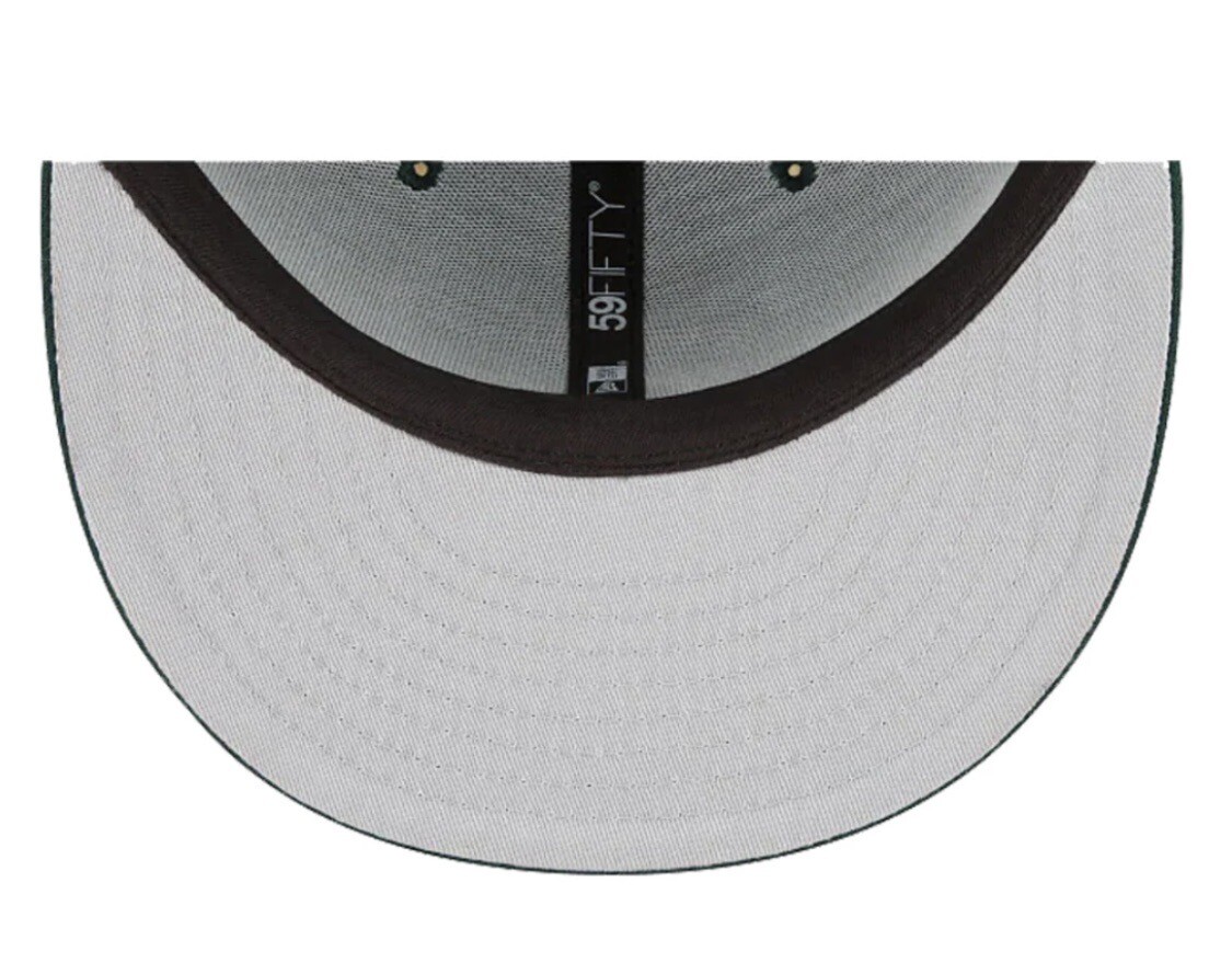 New York Yankees MLB New Era 59FIFTY Fitted Cap HAT 5950 DARK GREEN RETRO OG NEW