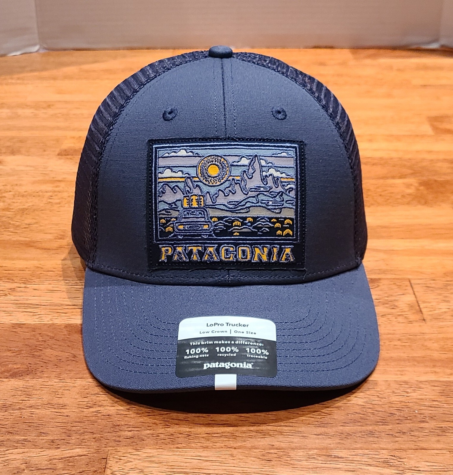 New! Patagonia Summit Road LoPro Trucker Hat Dolomite Blue Snapback Unisex