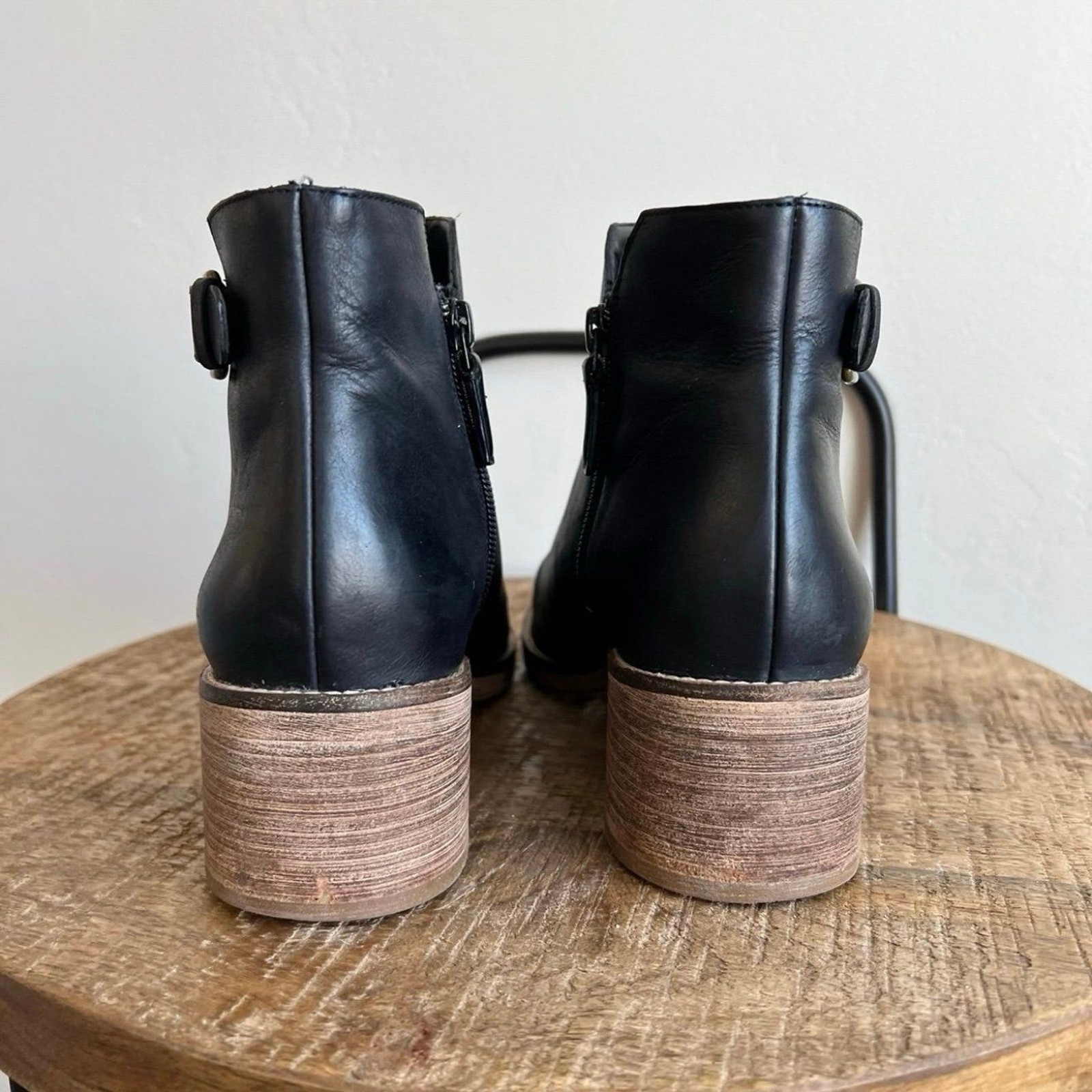 Cole Haan Harrington Block-Heel Booties in Black Size 8