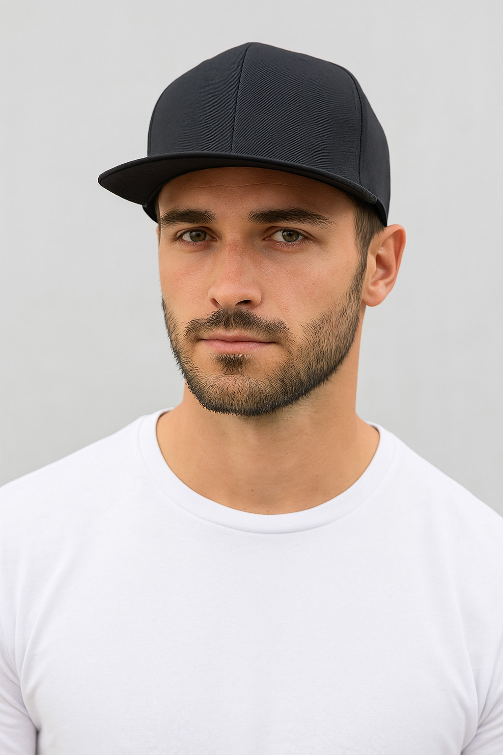 Original Plain Fitted Caps Flat Bill Hats [[ KB ]] Solid Colors ( New Item )
