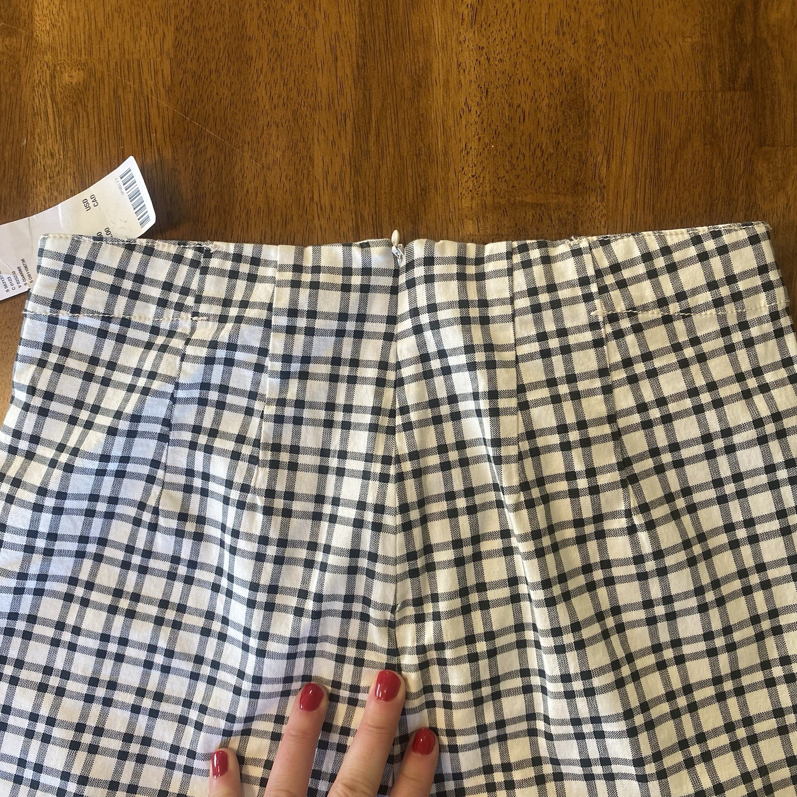 Urban Outfitters Black and White Checkered Chinos NWT Size 8