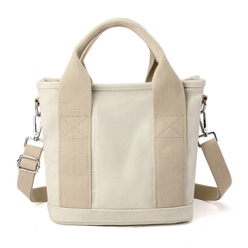 New Women Large Capacity Handbags & Shoulder Bags Canvas Tote Bag Zip Crossbody