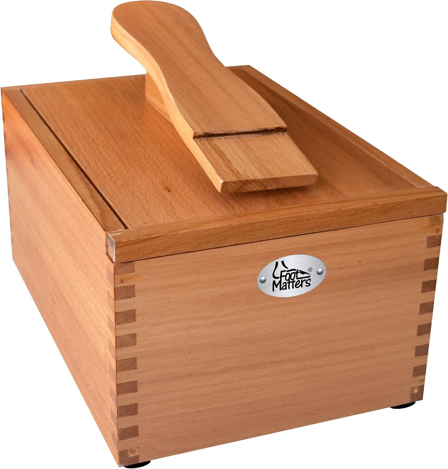 FOOTMATTERS Hardwood Boot & Shoe Care Shine Box