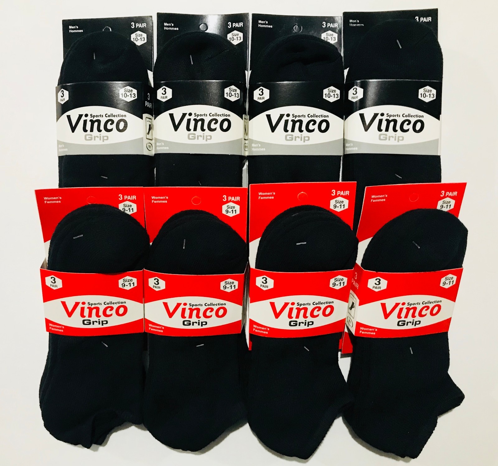 3-12 Pairs Unisex Black Ankle Quarter Socks Cotton Sports Athletic Low Cut Socks