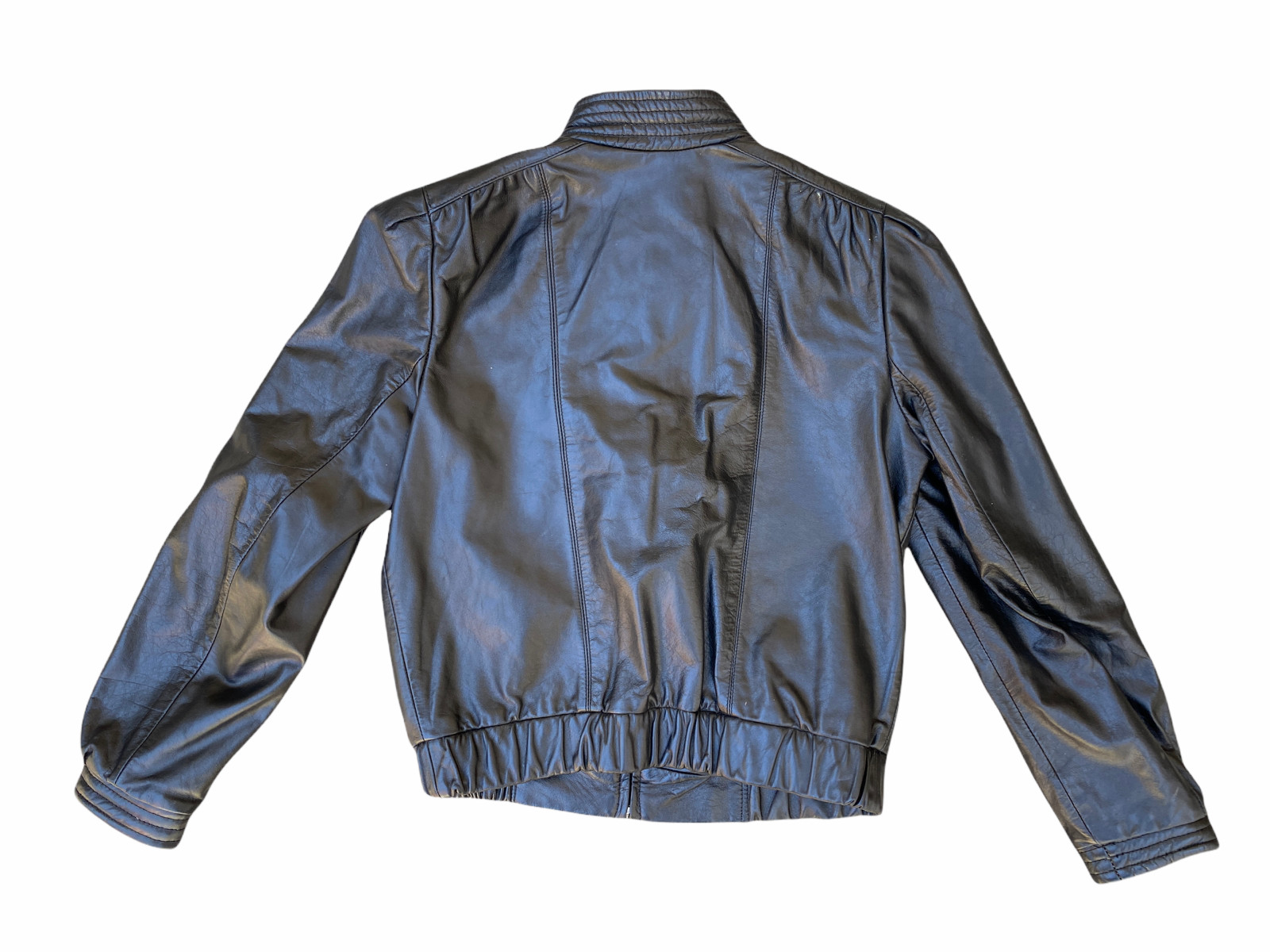 HIGH SIERRA Women’s VTG 80s 90s Leather Black Motorcycle Jacket | 9-10