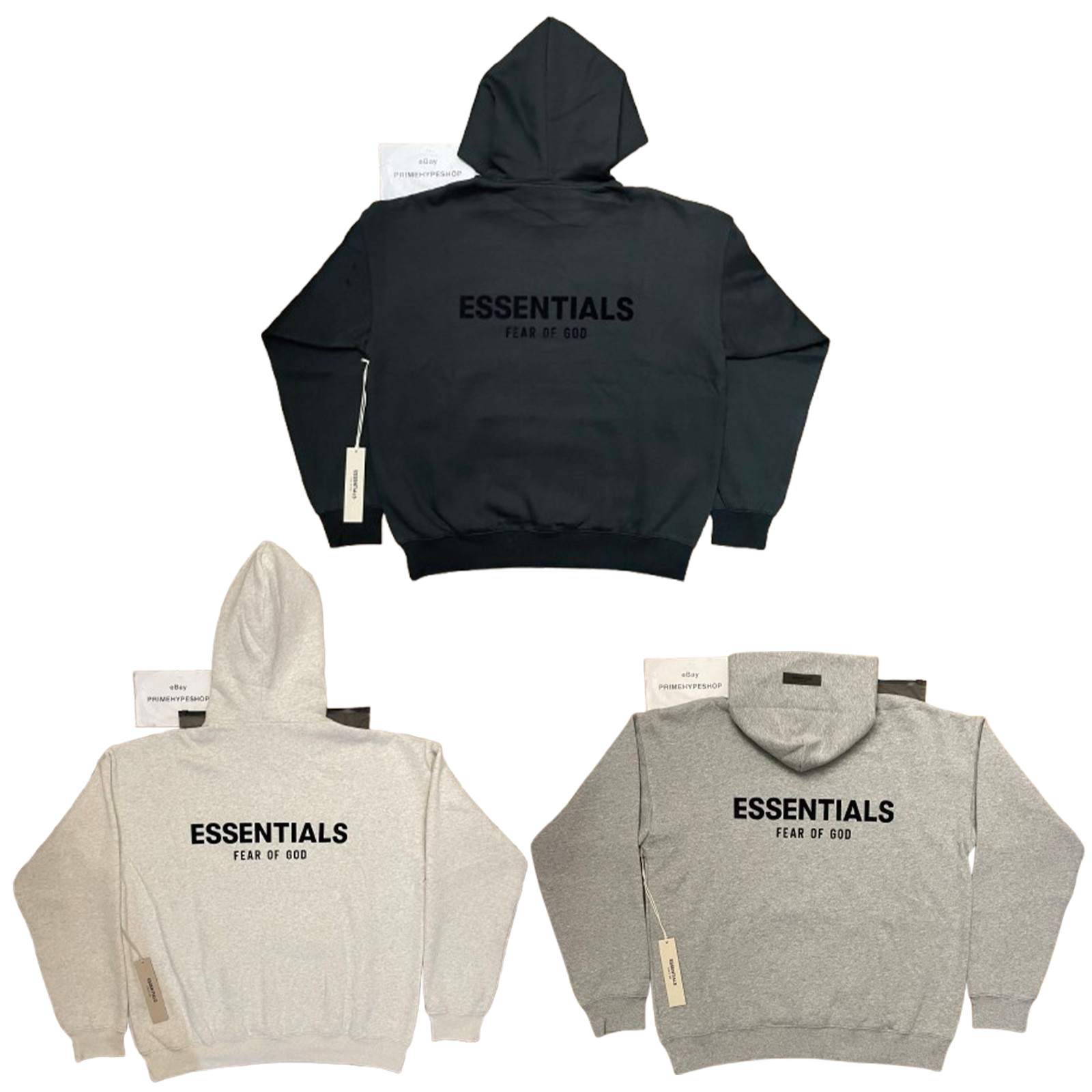 NEW Fear of God Essentials Hoodie Stretch Limo Black Size XXS-XL FREE SHIPPING
