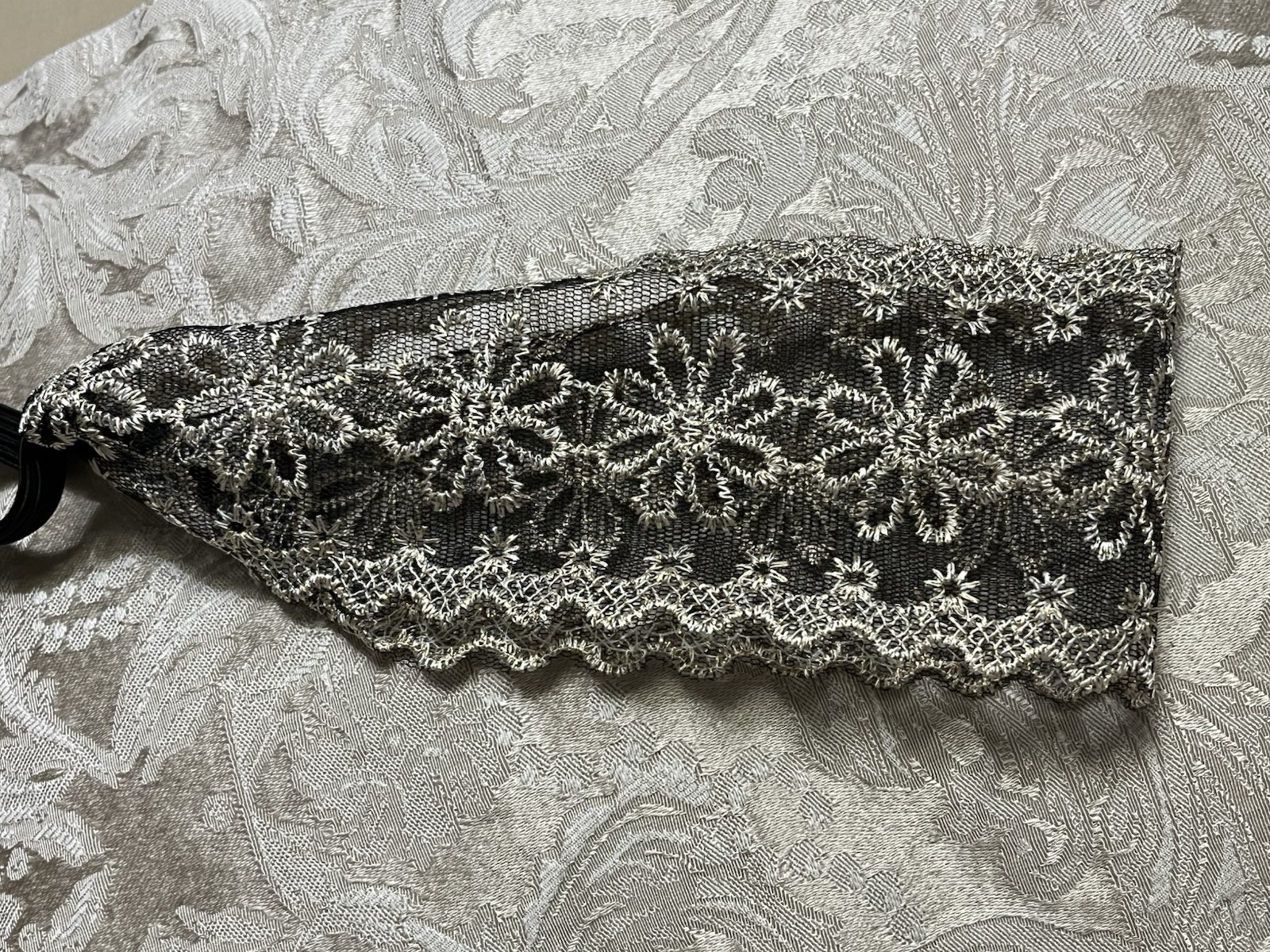 Women Lace Headband Stretch Hairband Elegant Wide Headwrap