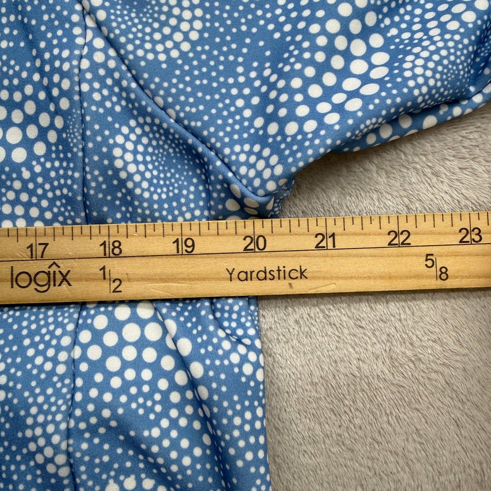 The North Face Full Zip Hoodie Girls XL Blue Polka Dot Swirl Softshell Jacket