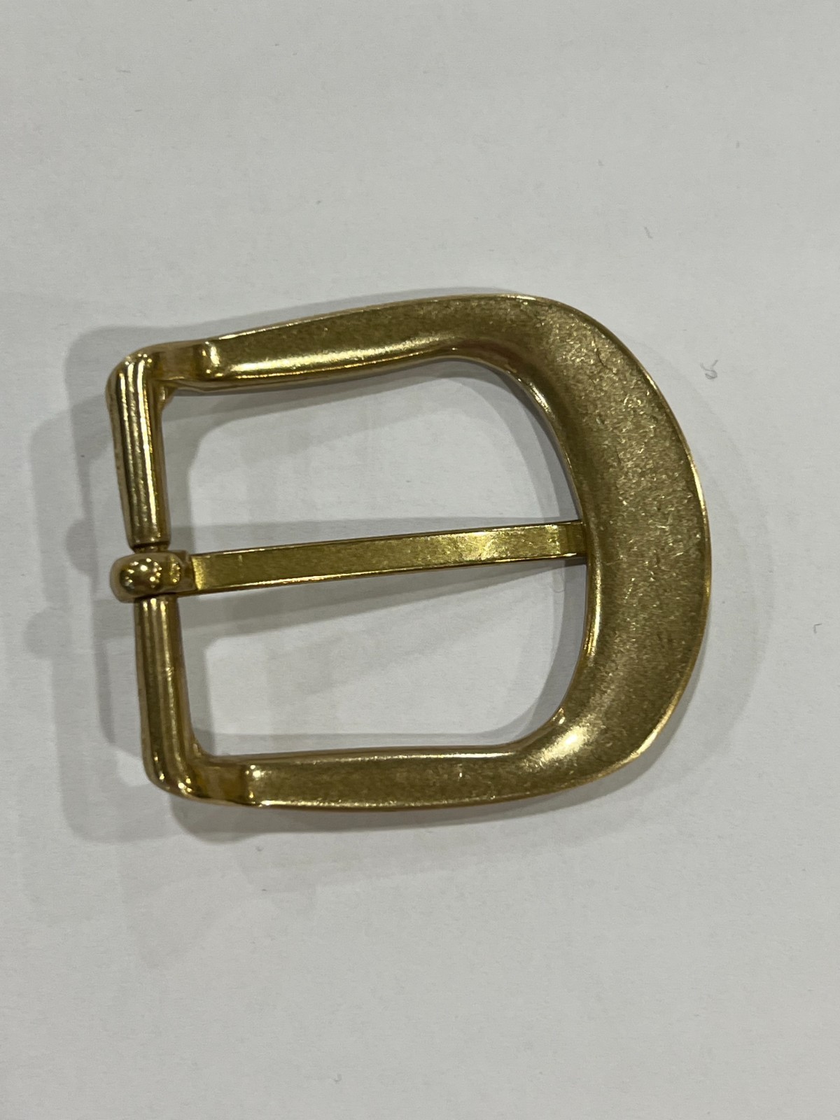 Solid Brass Satin Brass Belt Buckle Made in Italy Fits 1.38″ Belt Strap