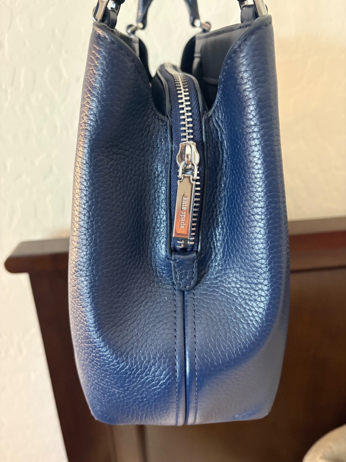 kate spade satchel new dual color blue handles and shoulder strap New never used