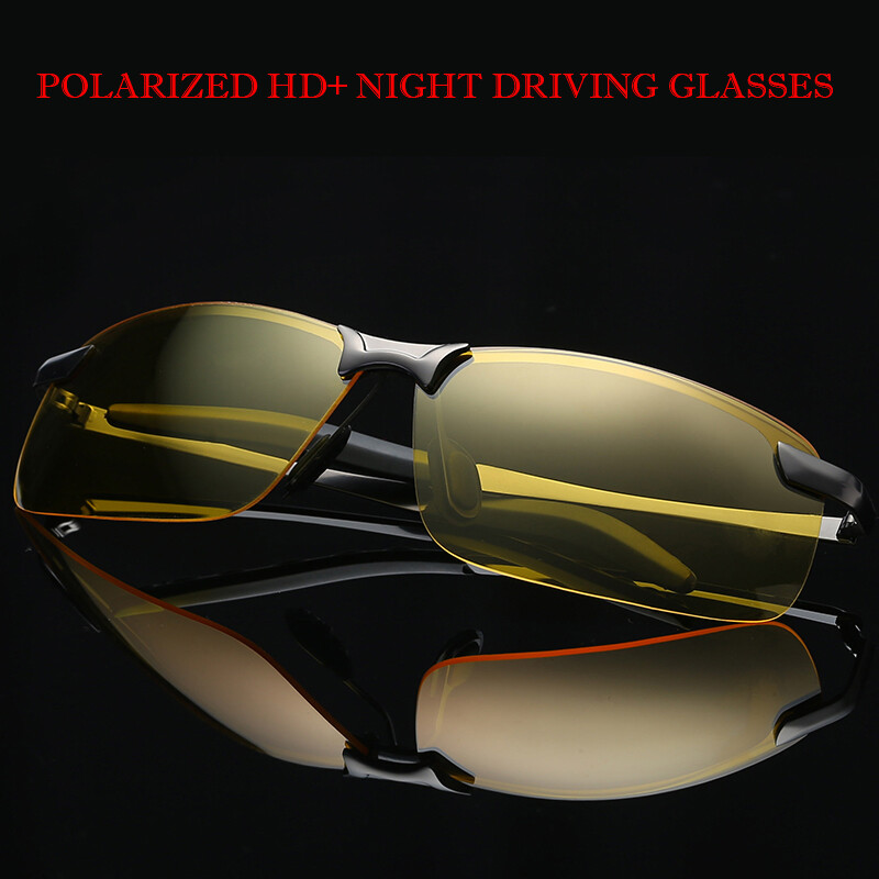 Tac HD Polarized Day Night Vision glasses Men Driving Sports Aviator sunglasses